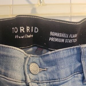 Torrid Women's Light Blue Bombshell Flare Jeans